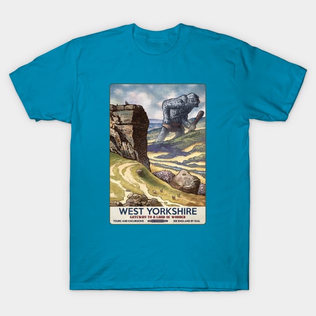 West Yorkshire Giant T-Shirt by ChetArt